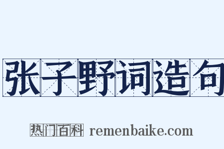 张子野词造句是什么意思的图片